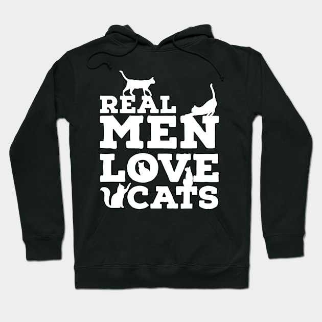 Real Men Love Cats - Funny Custom Graphic Hoodie by ChattanoogaTshirt